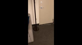 Hotel Lamp Plugged Into Neighboring Room