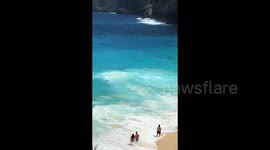 Young Chinese man rescued after being swept out to sea off Indonesia's Bali