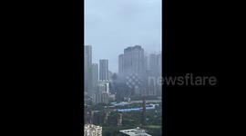 India: Fire At Mumbai's Times Tower Building