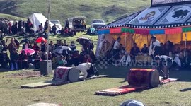 Locals participant in tumbling game in China