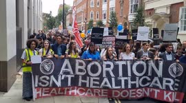 Thousands of pro-life Christians prepare to march around central london
