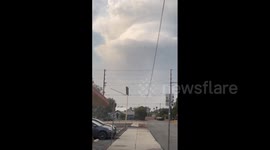 US: Line Fire Creates Pyrocumulus Clouds In Southern California