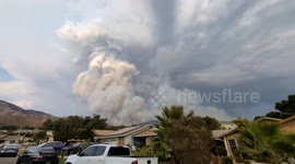 Mandatory evacuations ordered as Line Fire in San Bernardino Co. surpasses 7,100 acres . Video captures really bad smoke