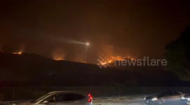 US: Line Fire Grows Explosively, Prompts Thousands To Evacuate In Southern California 7