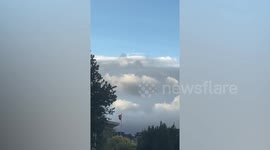 Ghost appears to walk on clouds during in freak weather phenomenon