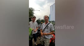 Two British backpackers 'deported' after jokingly joining taxi driver protest in Indonesia