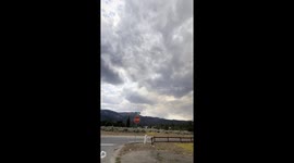 After Brief Respite, Smoke Clouds from Line Fire  Return to Big Bear City