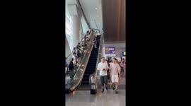 Anime fan cosplays as character with crazy hair