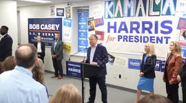 USA: Douglas Emhoff speaks as he joined Pennsylvania Democrats during rally
