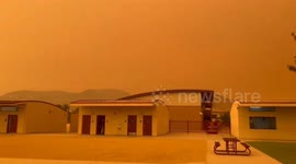 California Wildfires Cause Chaos at Oro Grande School as Smoke and Ash Blankets the Area