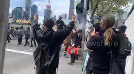 Australia: Police Clash With Anti-War Protesters Outside Land Forces Expo In Melbourne 2