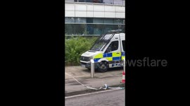 UK: Police out to try and remove Palestine Action's ongoing blockade of Kent's Israeli weapons factory