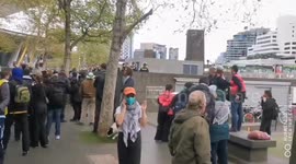 Australia: Police Clash With Anti-War Protesters Outside Land Forces Expo In Melbourne 4