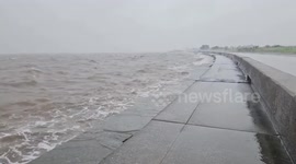 Tropical Storm in Southern Hancock, USA