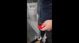 Mesmerising ASMR video showcasing the precise and calming clean up of silicone during the fish tank making process