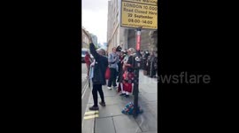 UK: Supporters turned up at the Old Bailey today to support the Filton10