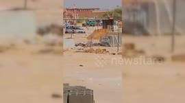 Algeria: Floods submerge the livestock market in Ain Guezzam