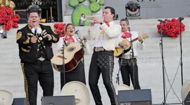 Hispanic Heritage Month in the city hall of Los Angeles, California