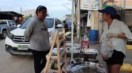 Dog's dinner! Street food stall selling rice and curry for pets opens in Thailand