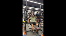 Simple gym visit turns into a funny story when  boy loses his balance