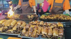 Asian Street Food : Roasted Squids