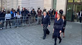 Huw Edwards leaves London court after sentenced 6 months suspended over indecent child images