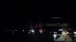 Manhattan thrown into darkness by power outage during Hurricane Sandy.