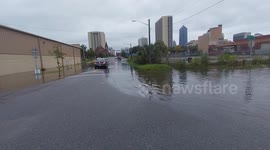 Large Sinkholes on Hubbard Street