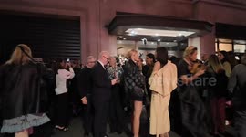 The sister of Kate Moss who is Lottie Moss arrives at the LFW40 Icons party