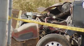 USA: Santa Clarita Big Rig Slams Into Restaurant