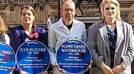 Women Protest Outside Parliament for Equal Justice in Domestic Killing Cases