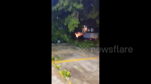 Colombia: Heavy Rains And Strong Winds Hit Barranquilla, Wreaking Havoc - Buy, Sell or Upload Video Content with Newsflare