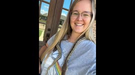 Snake pet plays with owner's hair in Gluckstadt, Mississippi