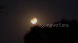 USA: Partial Lunar Eclipse Seen From California