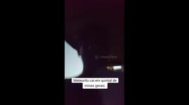 Apparent Meteorite Falls in Backyard