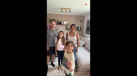 Family pulls off hilarious 'Give Me My Money' prank on unsuspecting dad