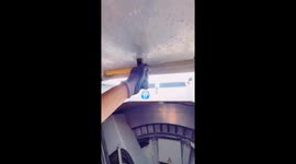 VIDEO: Man climbs WIND TURBINE to touch moving blades in shocking video (Part 1)