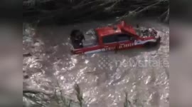 Italy: Helicopter Survey Conducted Over Foggia After Devastating Flash Flood Claims Life of Firefighter
