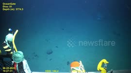 Underwater video of Titan submersible wreckage reveals 'catastrophic failiure'