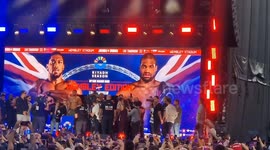 Anthony Joshua and Daniel Dubois weigh-in ahead of anticipated fight on Saturday night