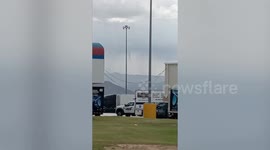 Cold air funnel appears to form over mountains in Palm Springs