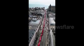 UK: The people of Brighton came out again in their hundreds for Gaza & Palestine