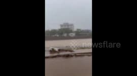 Japan: Japan Flooded River In Wajima