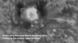 Lebanon: A video of secondary explosions during a strike on a structure in a town in southern Lebanon in which weapons were hidden this morning