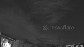 Spain: Spectacular Meteor Lights Up Girona's Night Sky: Captured in Stunning Detail