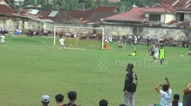 Heart-Stopping Moments at Indonesia Youth Football Match: Stunning Goal and Terrifying Near-Miss