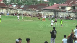 Original file of the 'Double moment in a time: Stunning Nutmeg Goal and Terrifying Near-Miss'