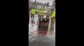 UK police braving heavy rains and flooding amid ongoing storms