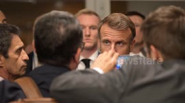 US: French President Macron Arrives During 79th Session of United Nations General Assembly