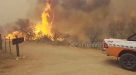 Argentina: Wildfires in Cordoba, Argentina